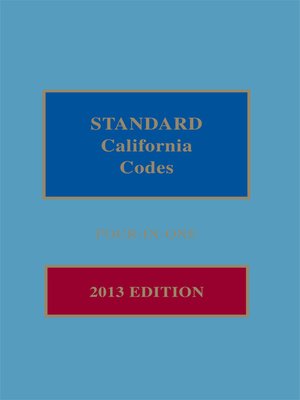 cover image of Standard California Codes: Four-in-One